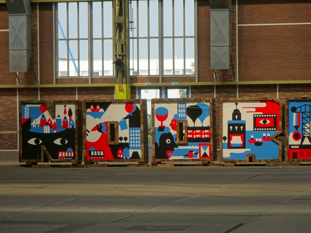 Kunstwerken in scheepsloods