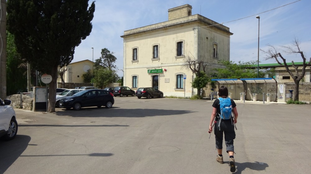 Op weg naar het station