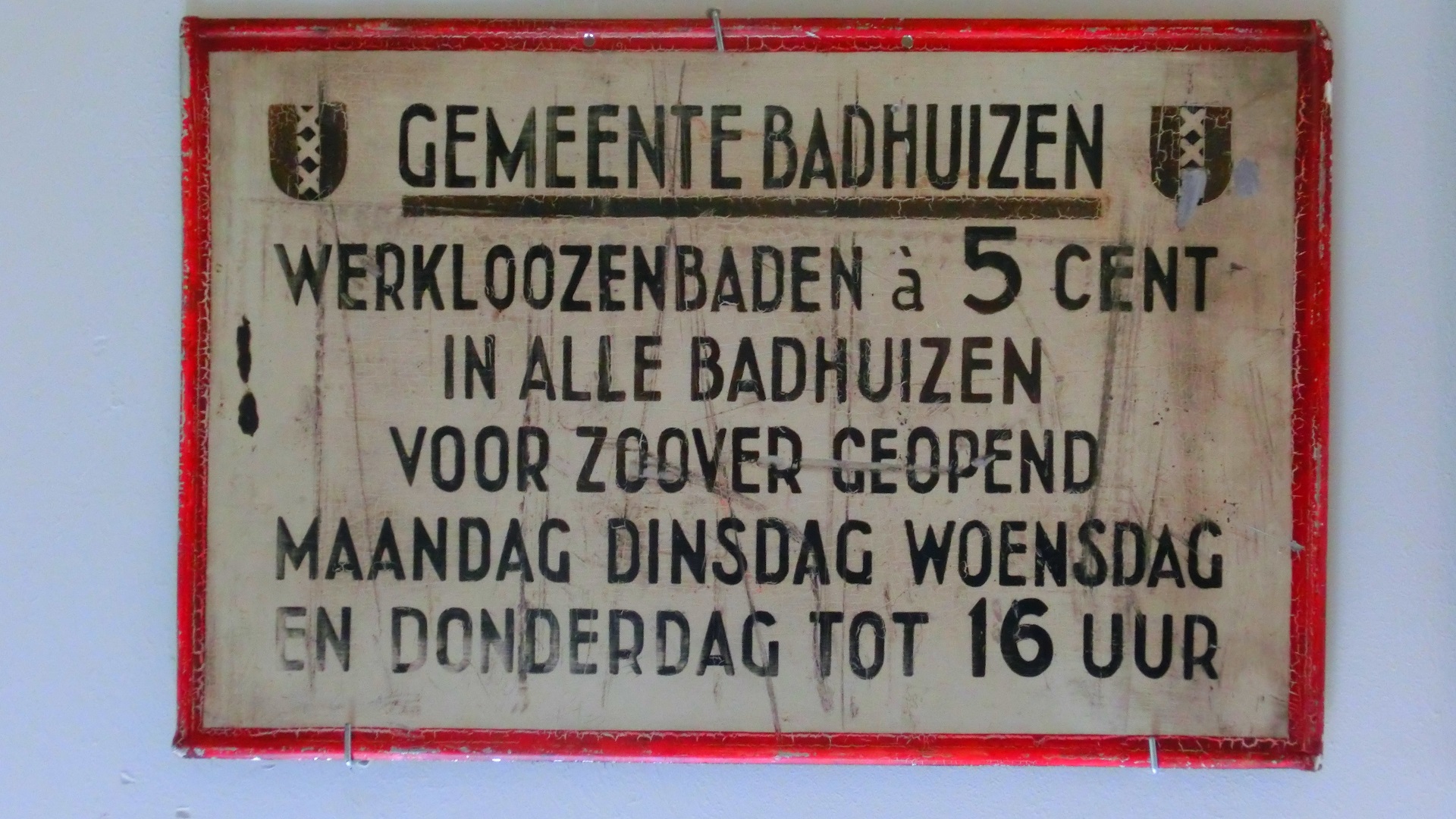 Bordje Gemeente Badhuis
