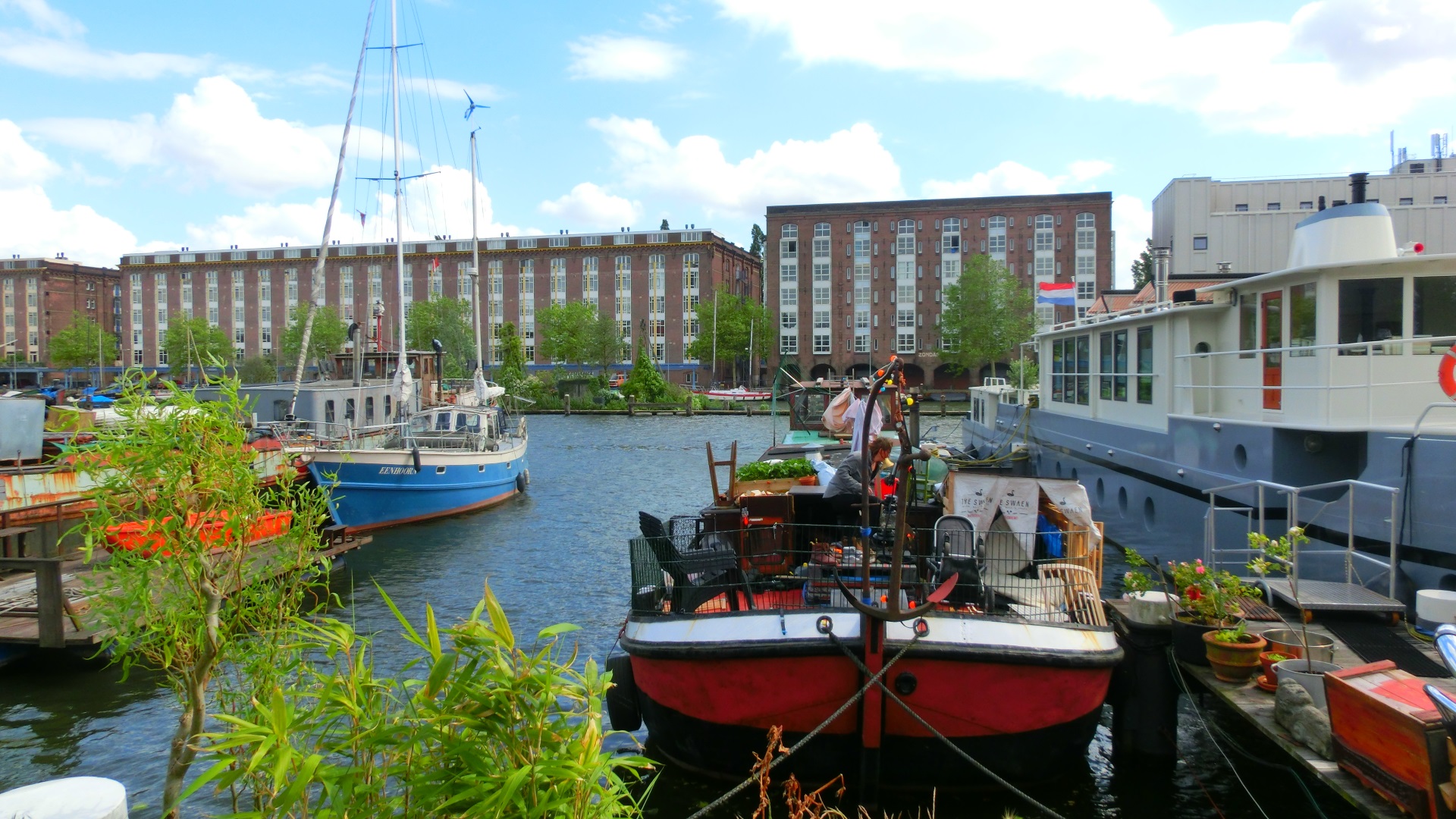 Uitzicht vanaf de Borneokade