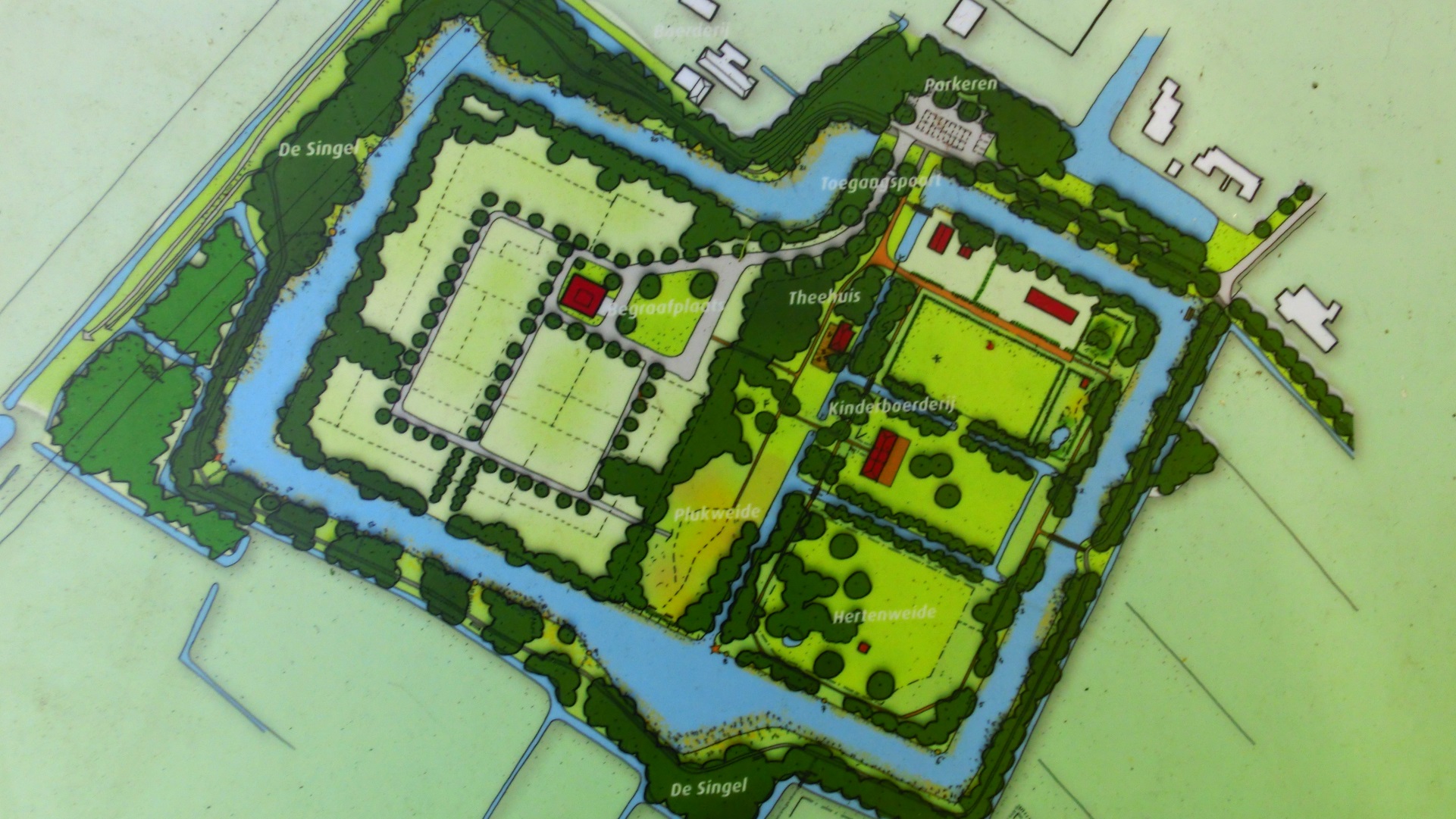 Kaart Landgoed Rosenburgh